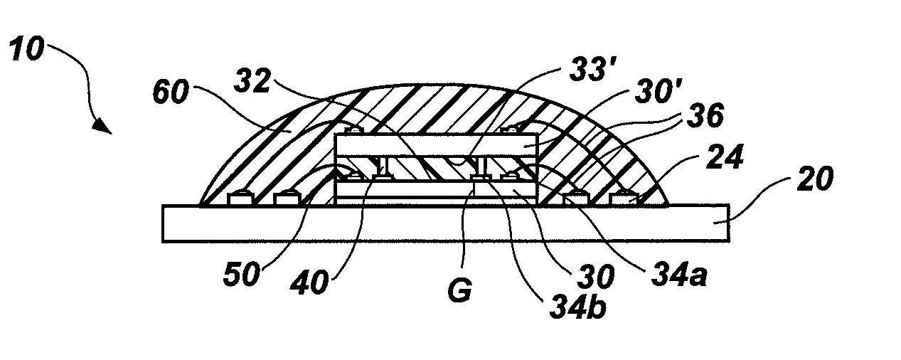 Methods for assembling semiconductor devices in stacked arrangements by positioning spacers therebetween