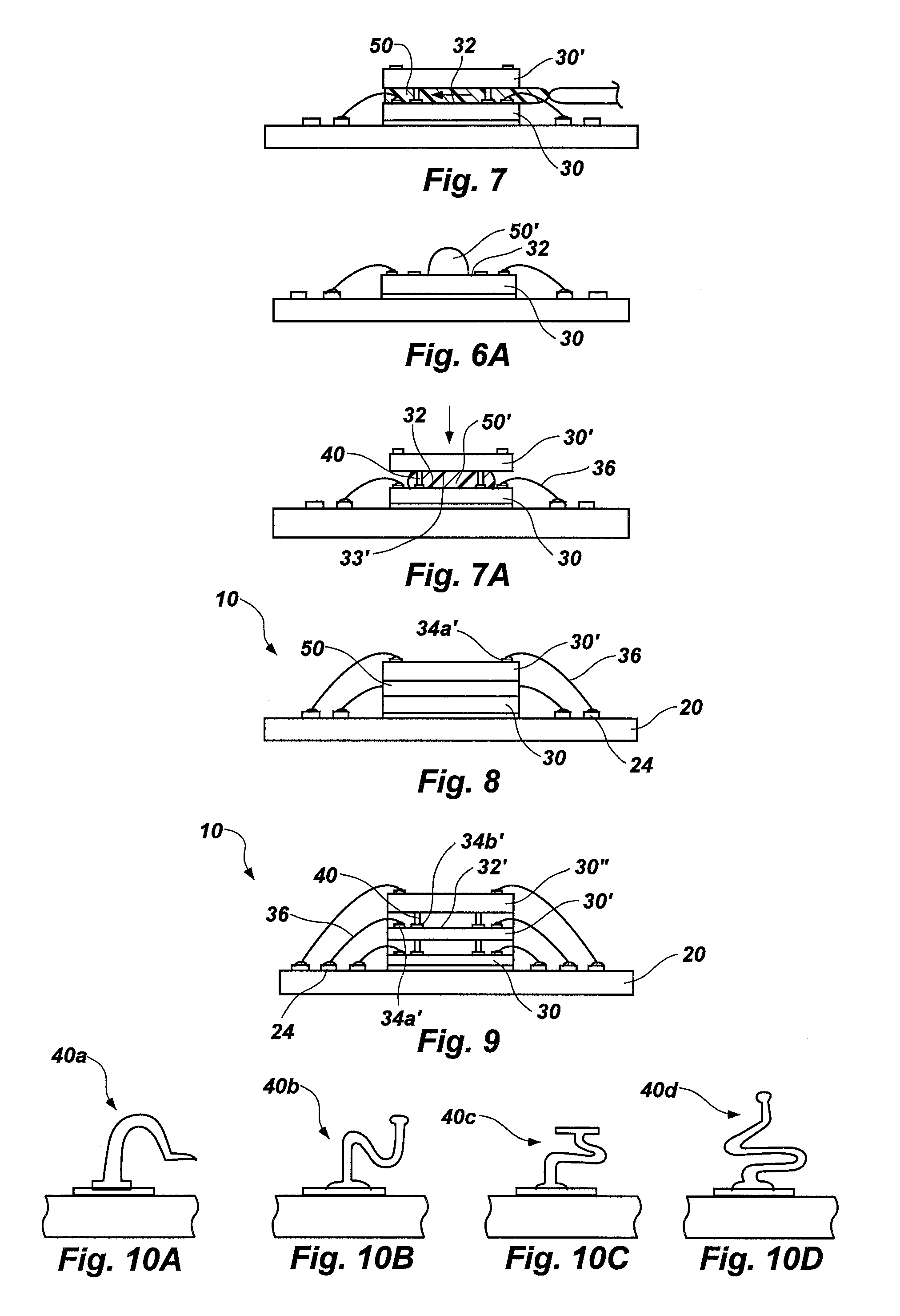 Methods for assembling semiconductor devices in stacked arrangements by positioning spacers therebetween