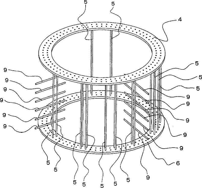 Infrastructure of tower shaped structure