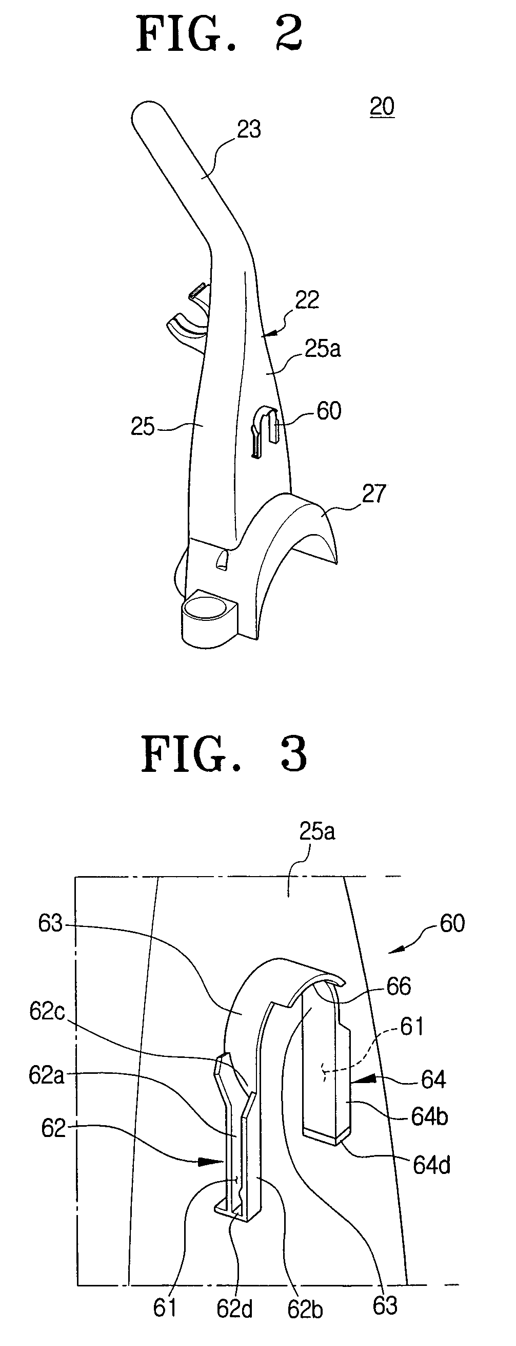 Handle unit for vacuum cleaner