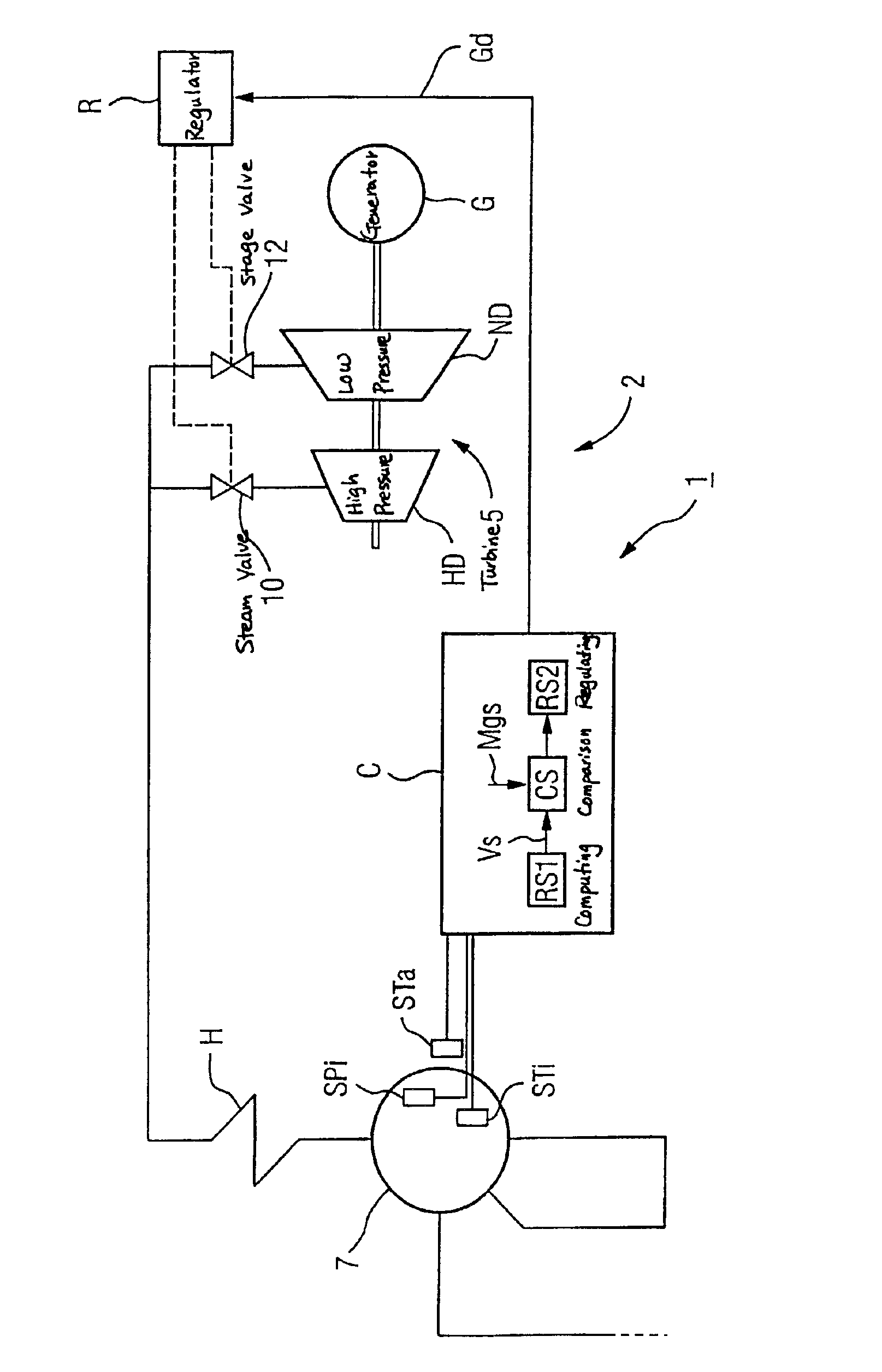 Method and device for operating a steam power plant, in particular in the part-load range