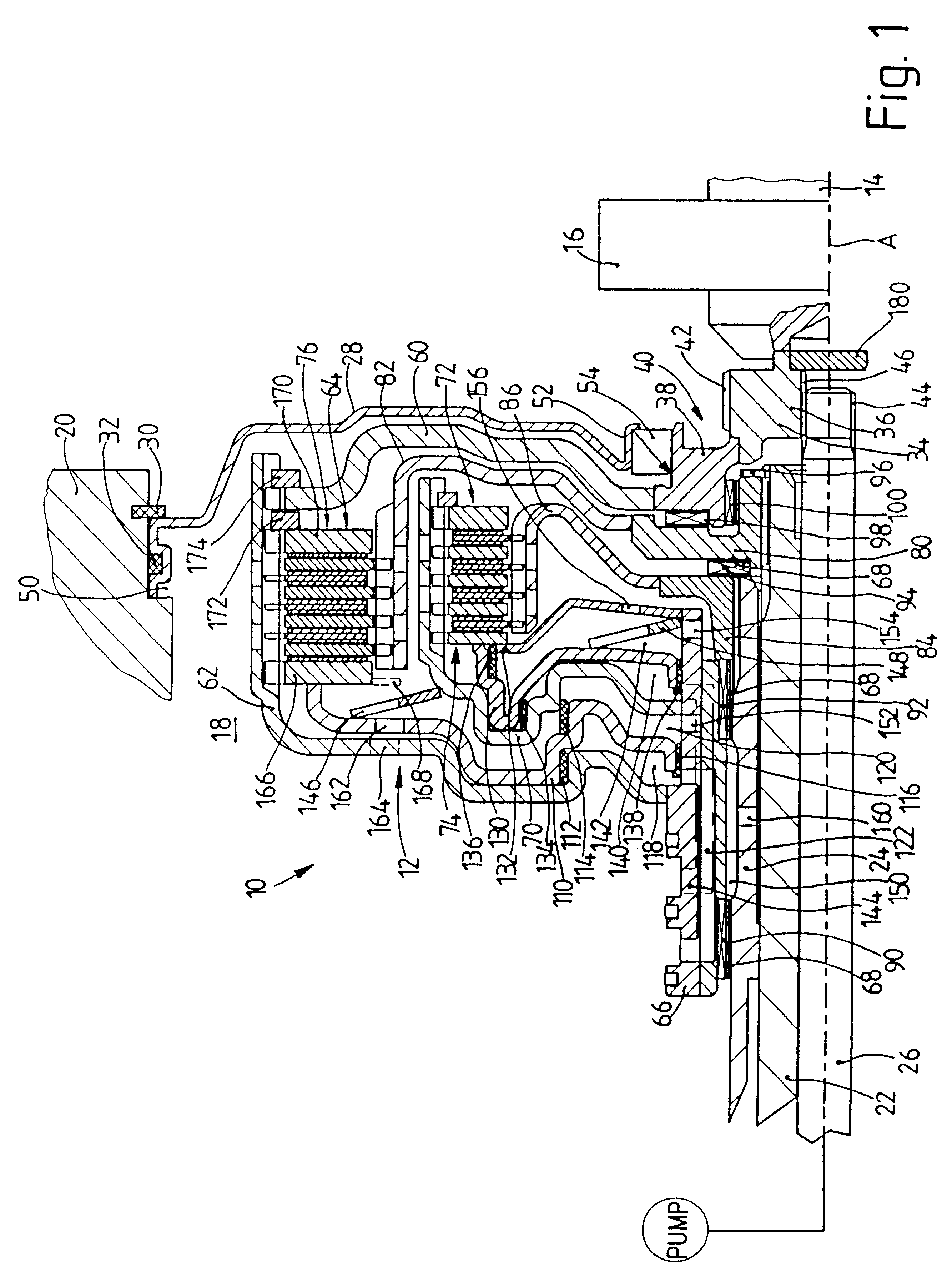 Multiple-clutch device