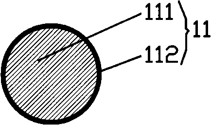 Copper coated aluminum three-core flame-retardant flexible electric cable and manufacturing method thereof