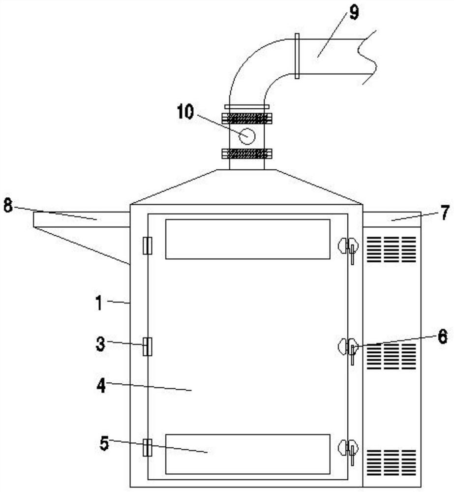 On-line drying device for heat-not-burn sheet tobacco paper