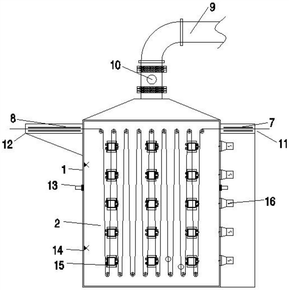 On-line drying device for heat-not-burn sheet tobacco paper