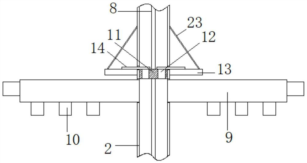 Efficient molding powder stirring device of quick discharging storage barrel