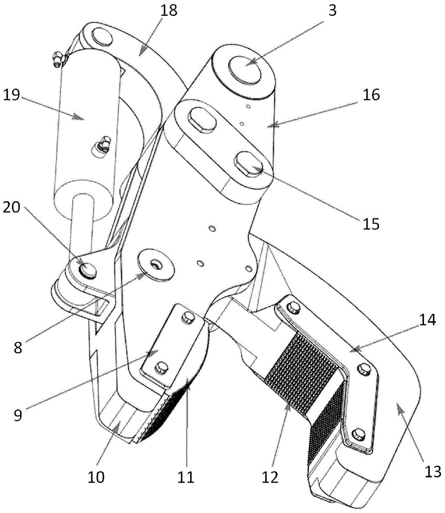 Clamping pliers device and method for using same