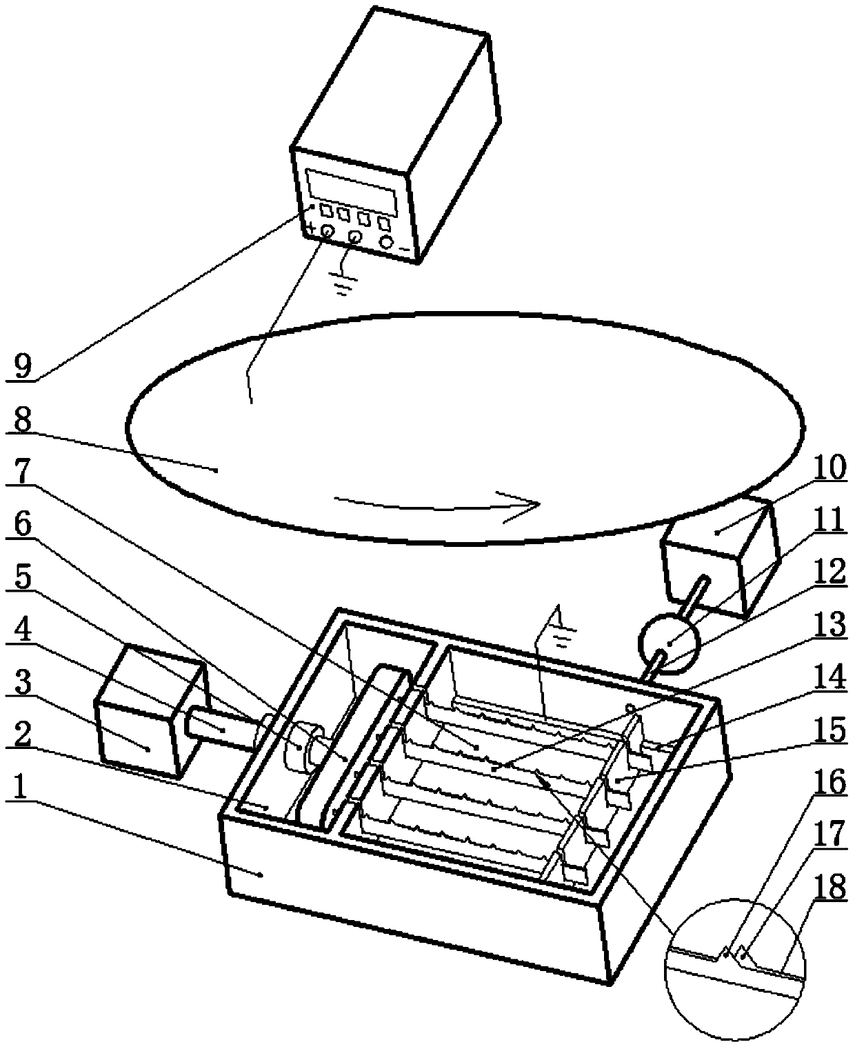 Fiber felt manufacturing device