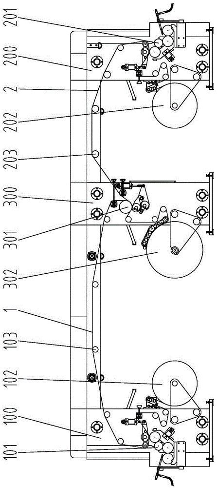 Premixing-free solvent-free compound machine and grouping pre-coating solvent-free compound method