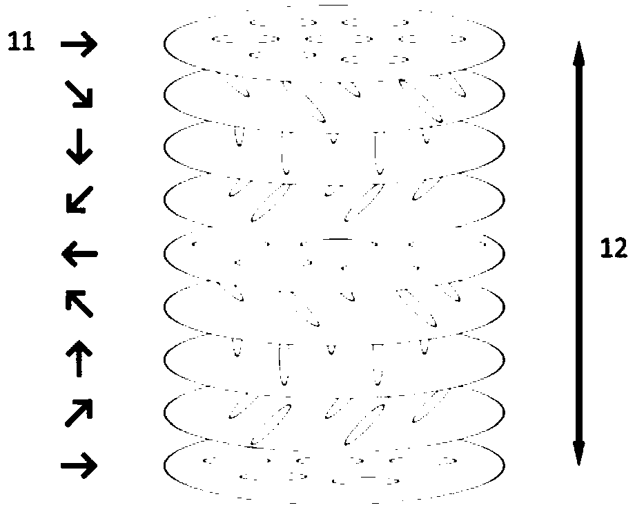 Light-dependent control switching method for cholesteric phase liquid crystal fingerprint texture