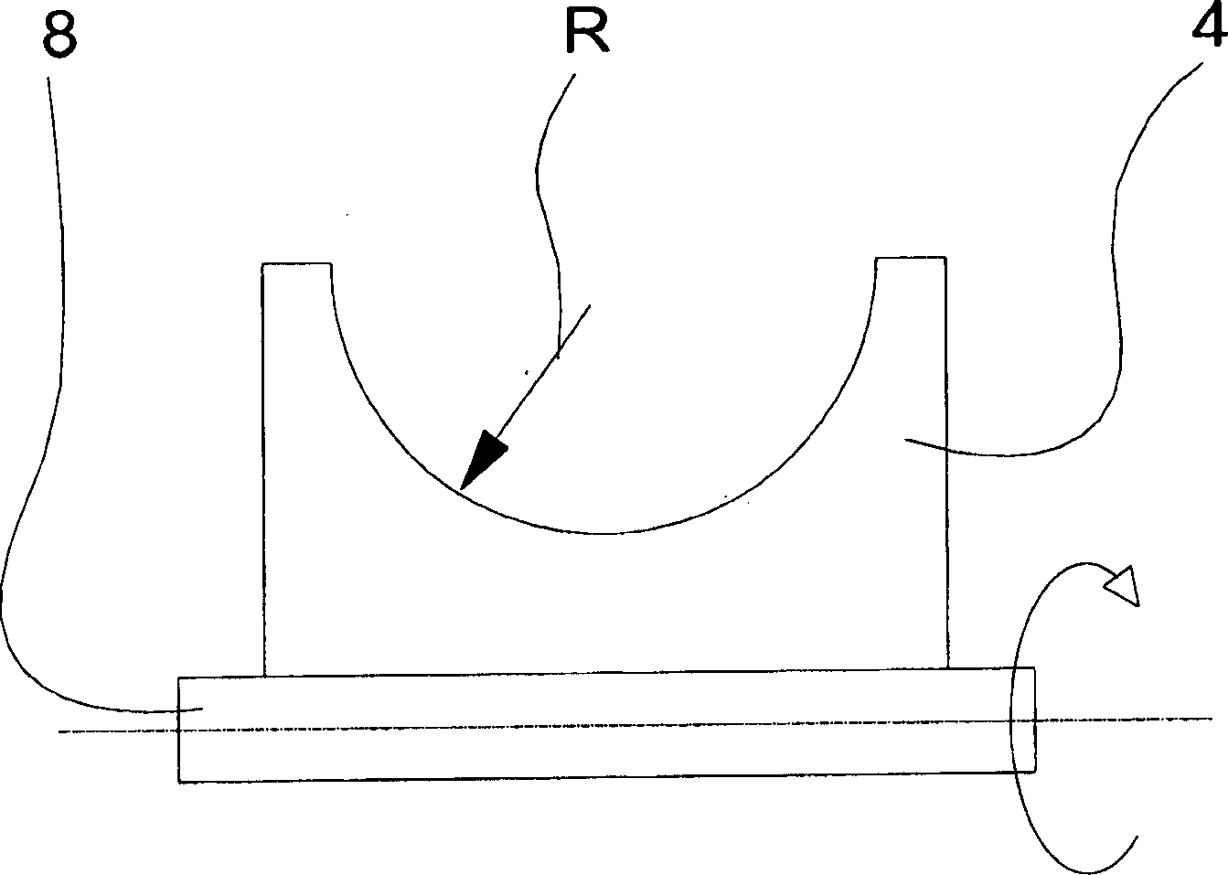 Device for supporting plastic section material