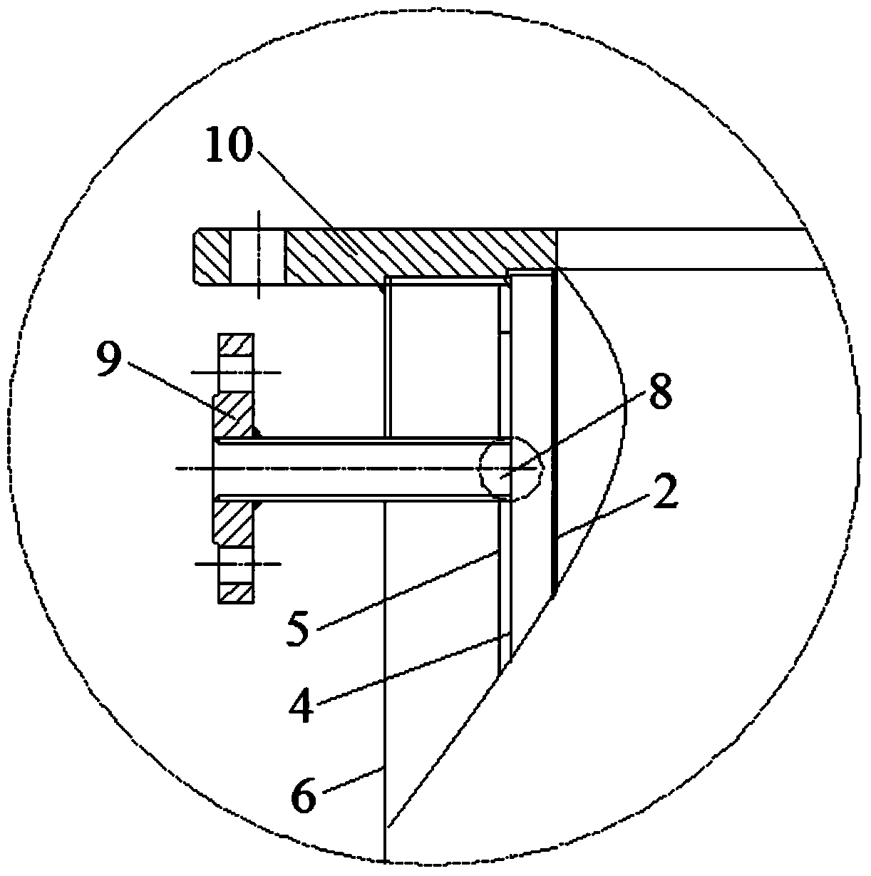 Ascending pipe heat exchange device for raw gas of coke oven