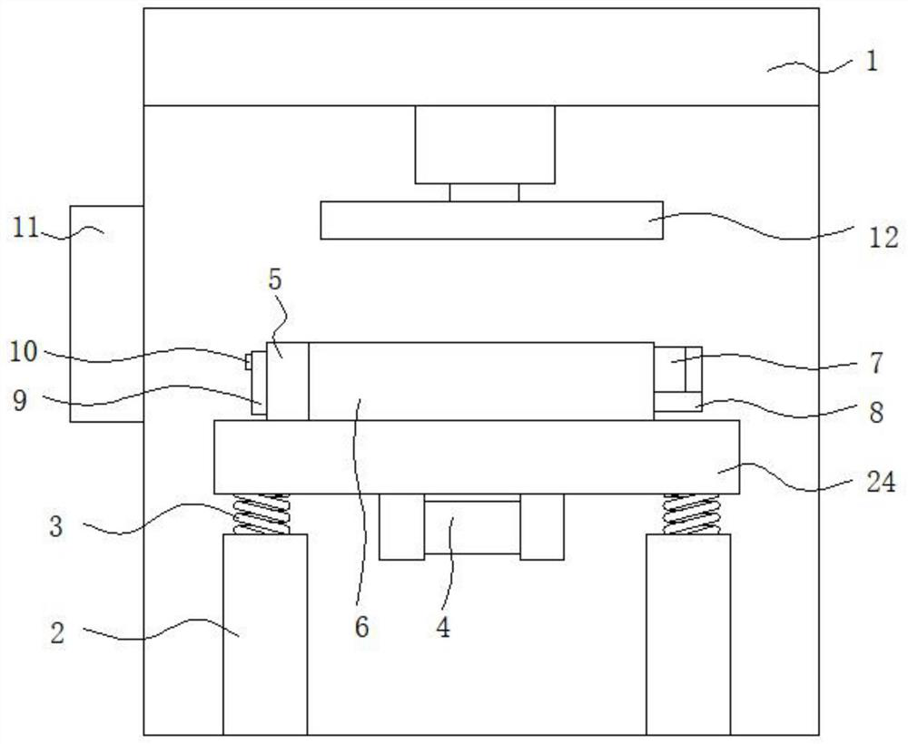 Prefabricated enclosing wall hollow slab and manufacturing device thereof