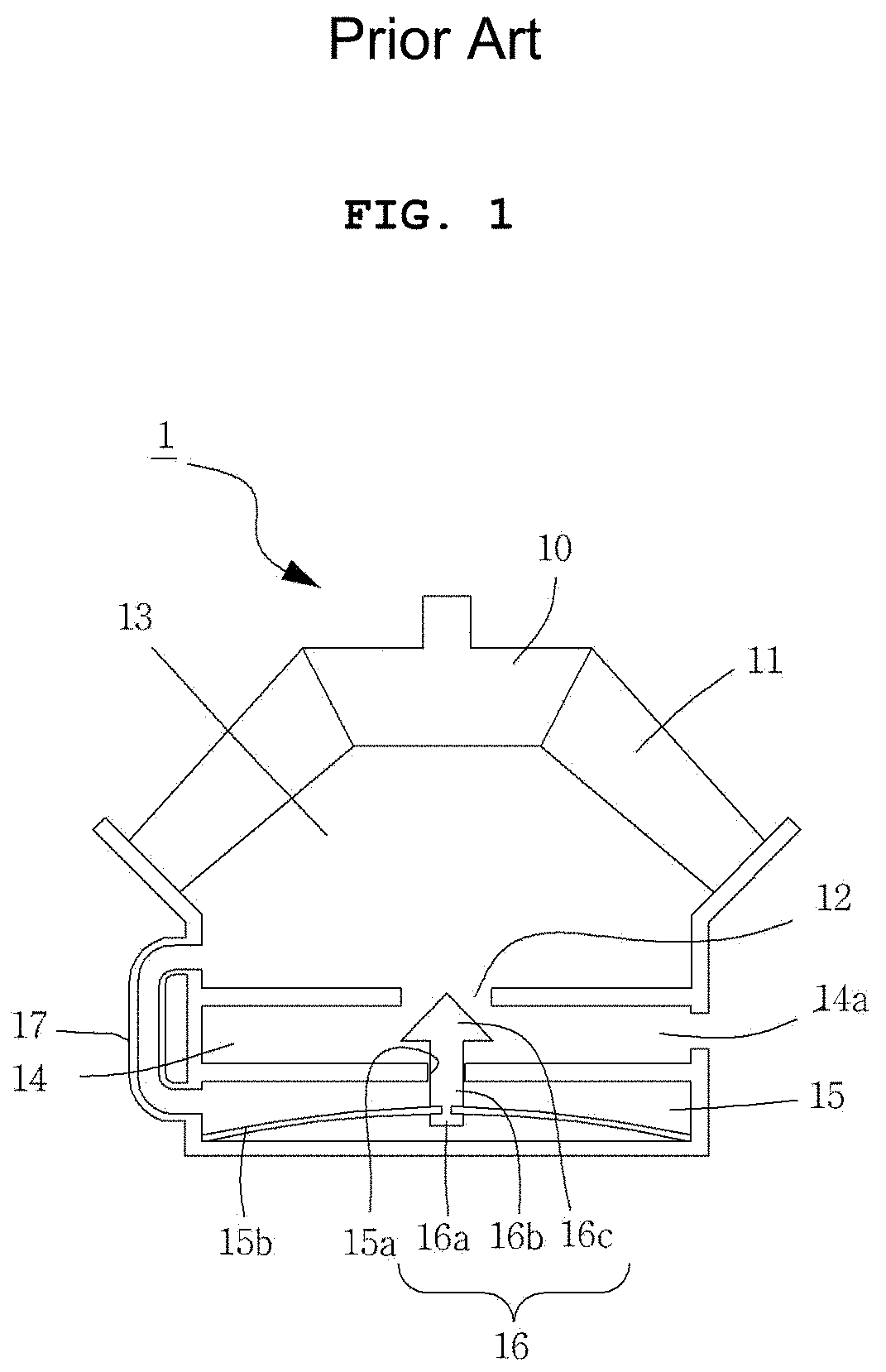 Hydraulic mount having unidirectional damping membrane