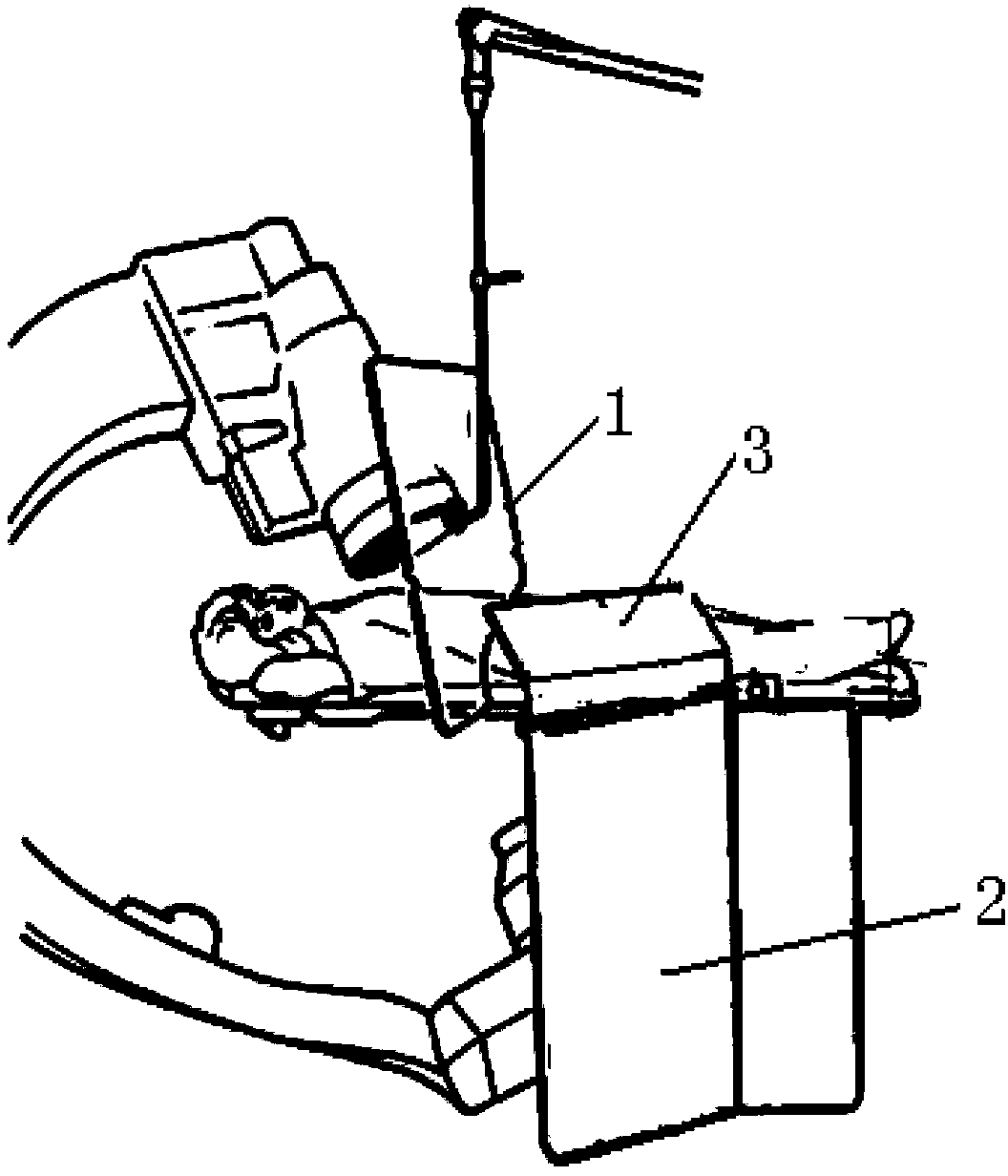 Integrated X-ray protection device on angiography machine