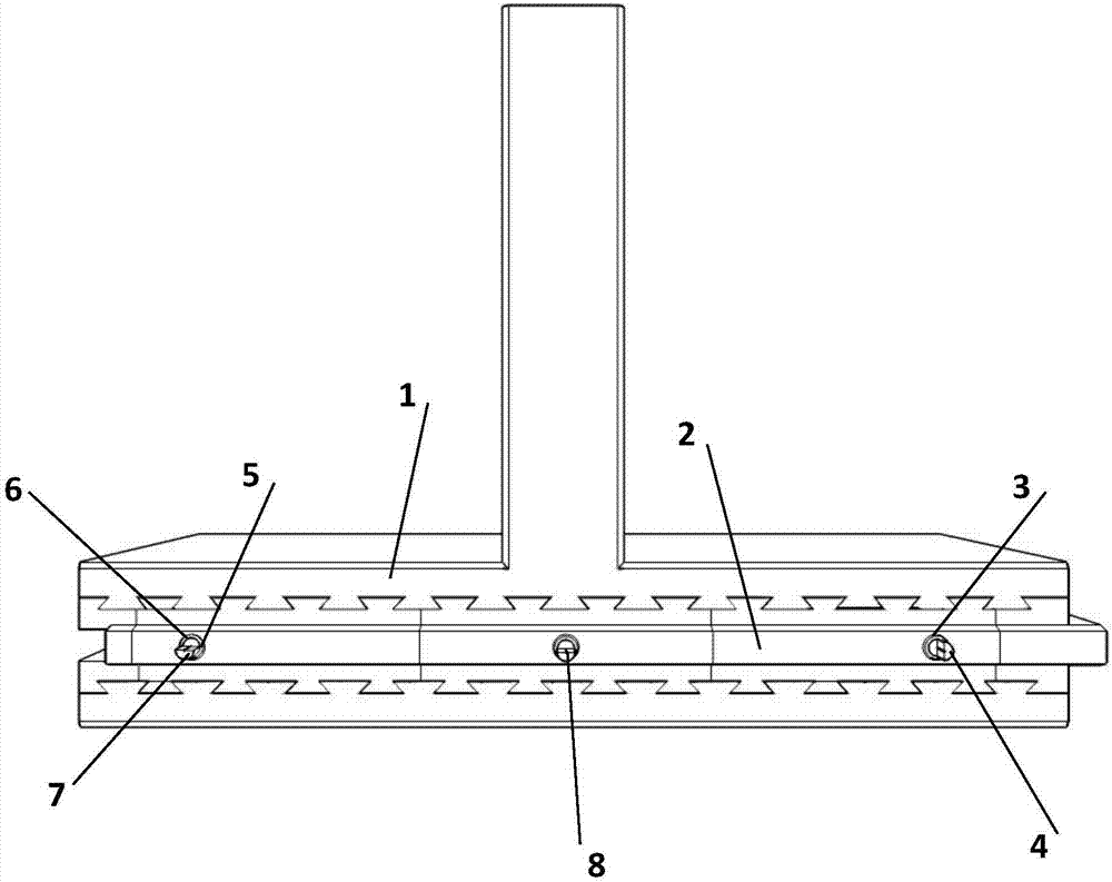 Fabricated sandwich heat preservation T-shaped composite wall with energy dissipation and seismic reduction keys and construction method