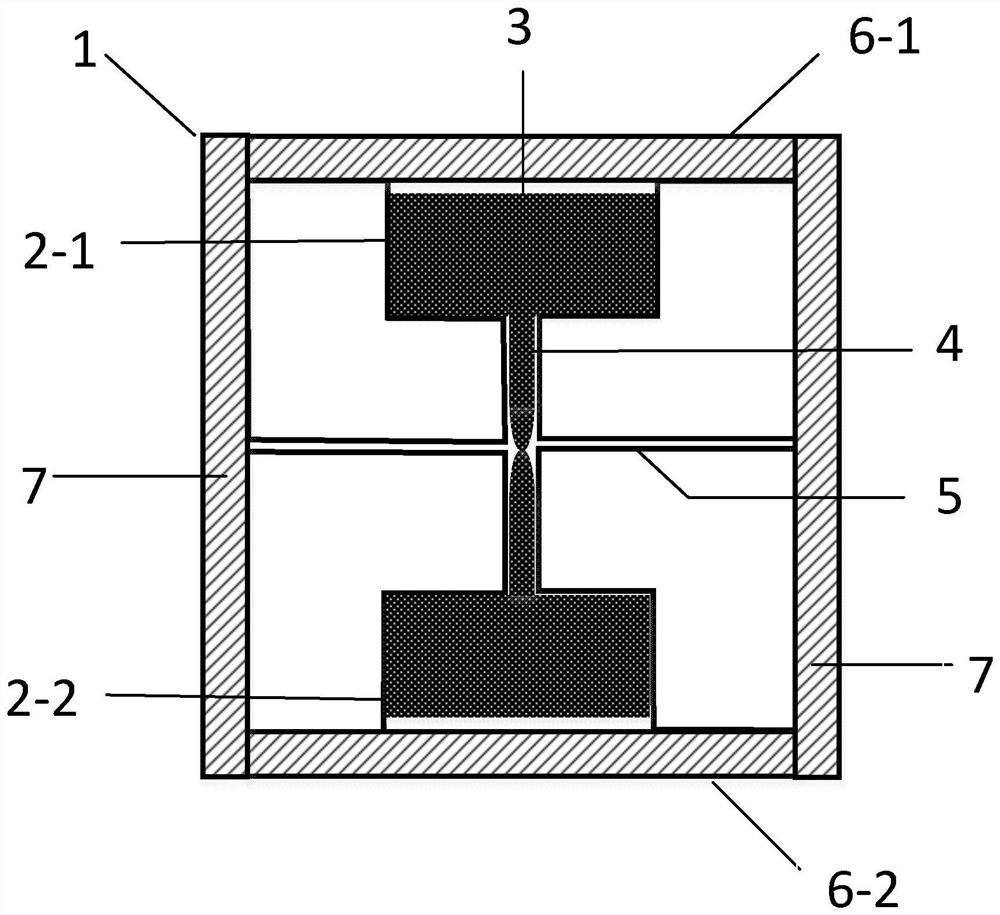 A tiny liquid metal switch with a flexible structure