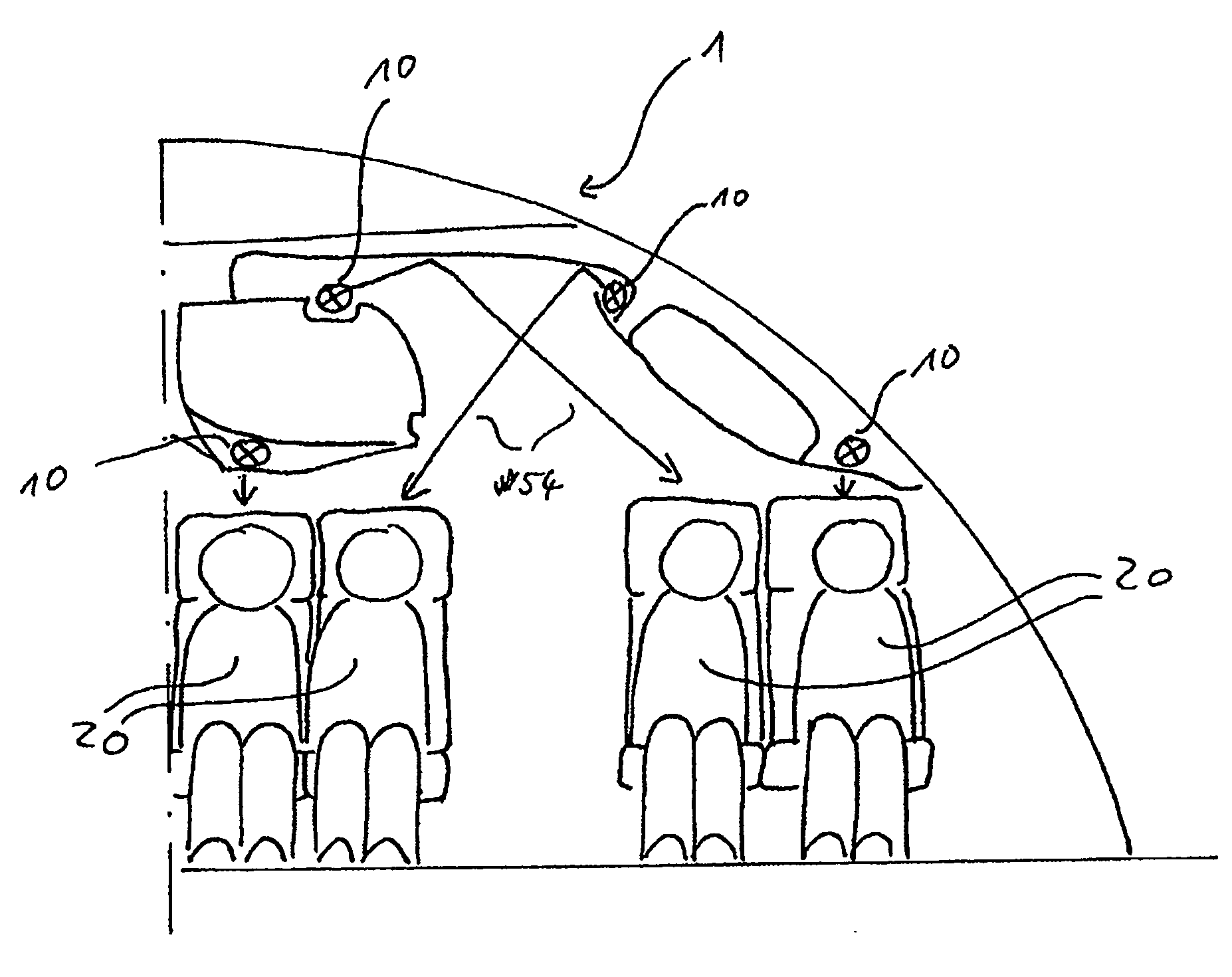 Aircraft having an illumination device