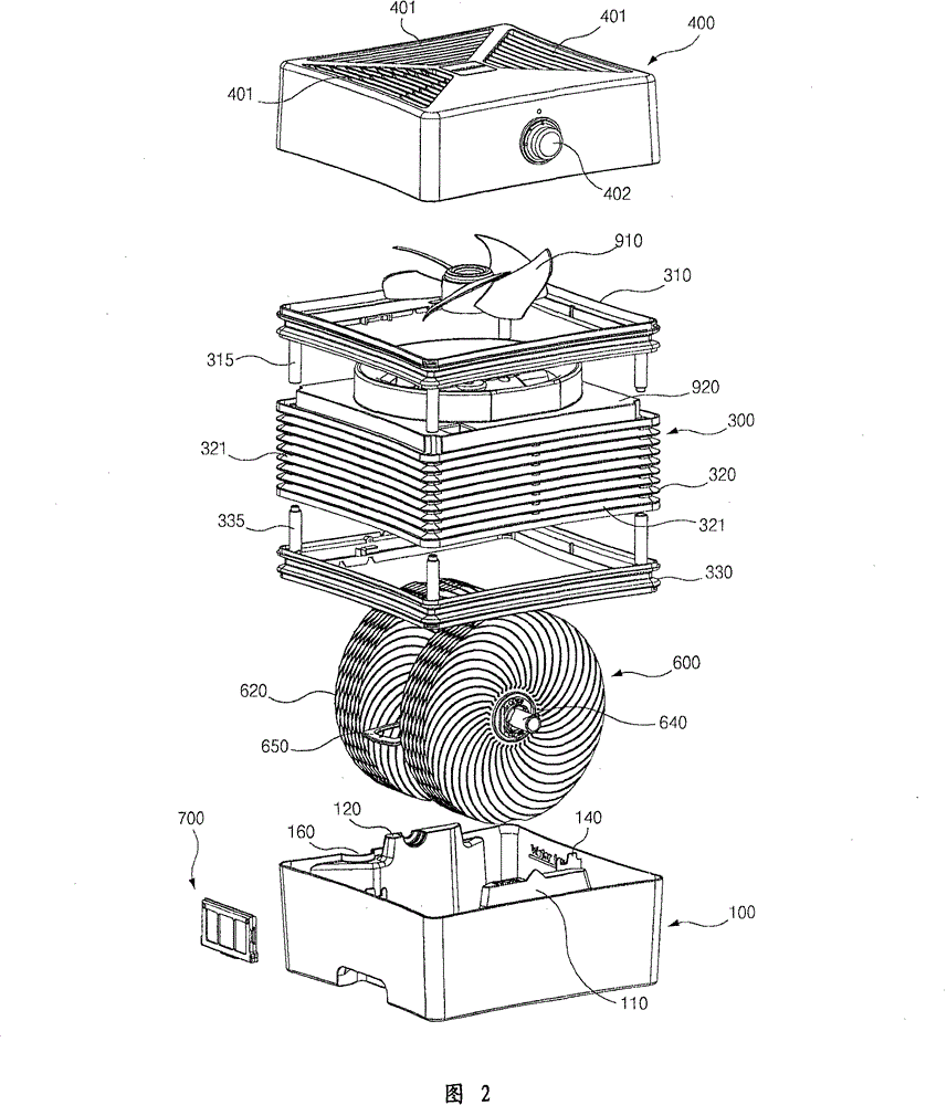 Air washer having humidifying function