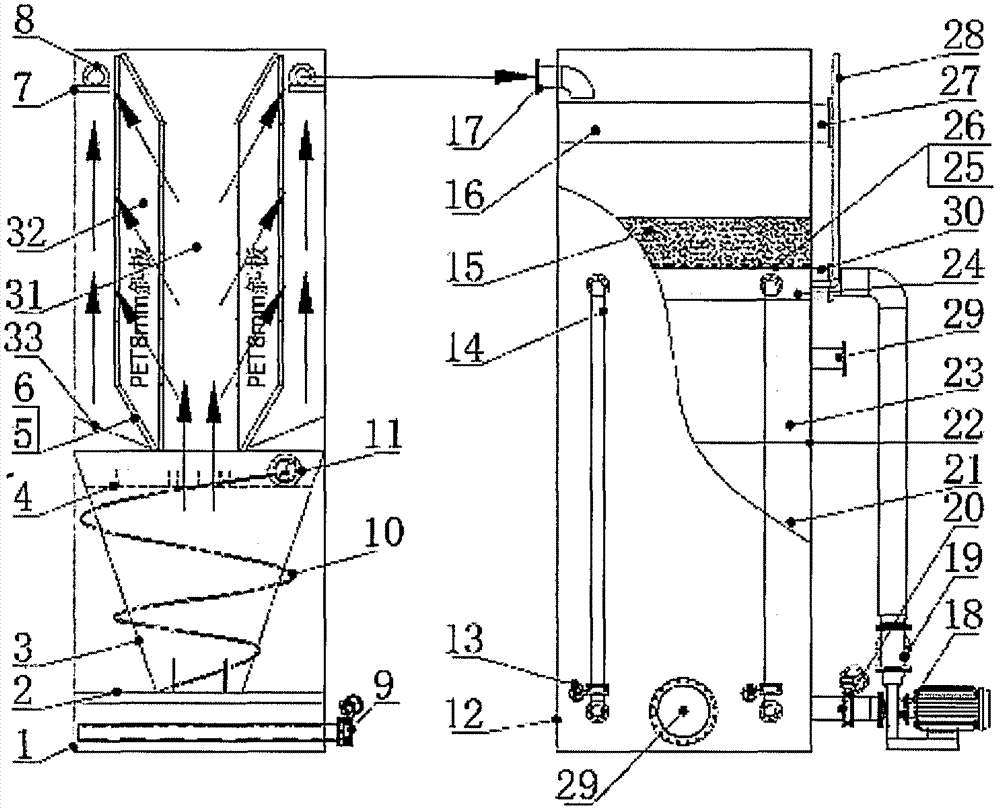 Self-reflux tower type efficient water treatment equipment