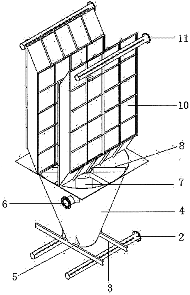 Self-reflux tower type efficient water treatment equipment