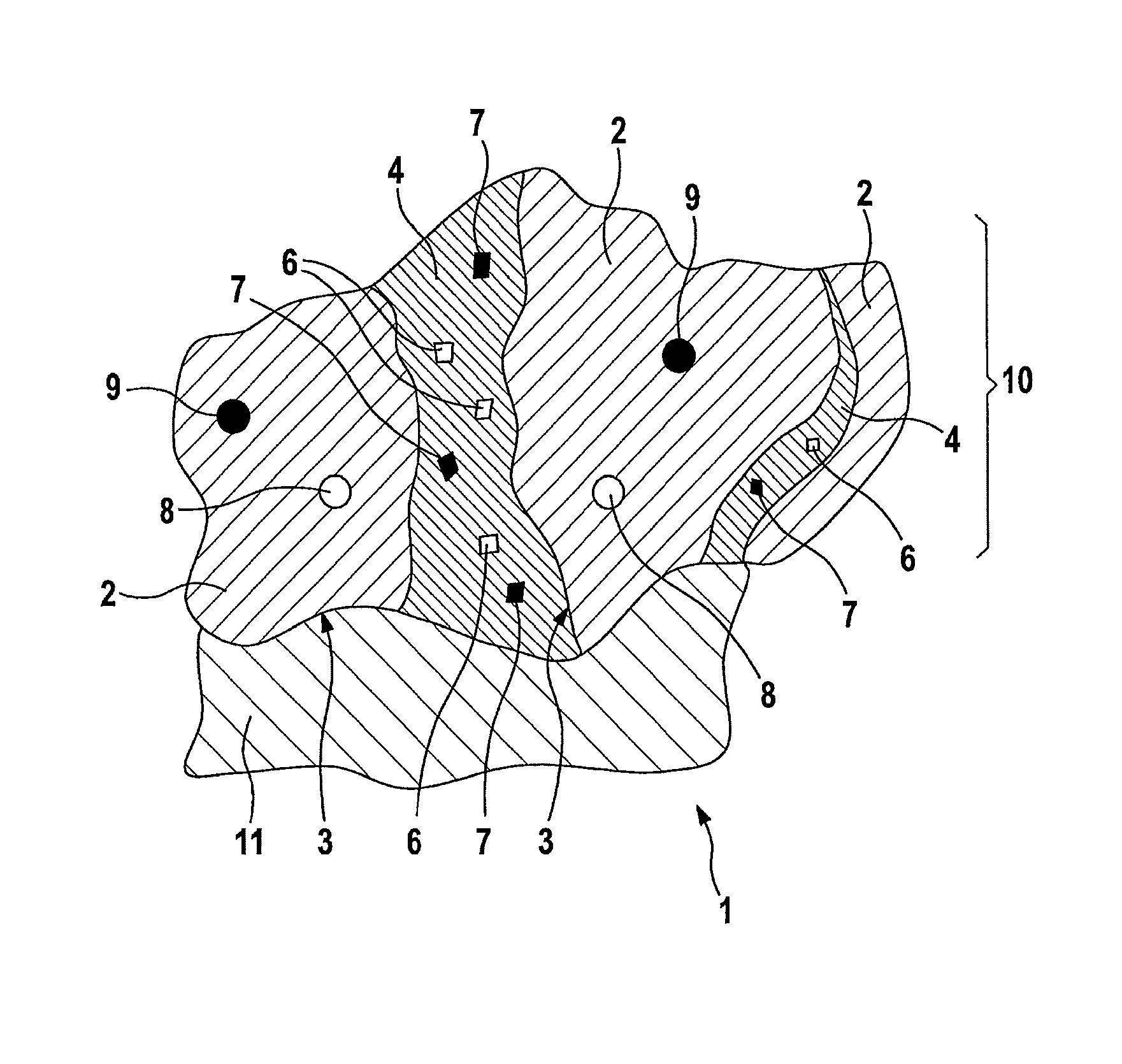 Spark plug electrode material and spark plug