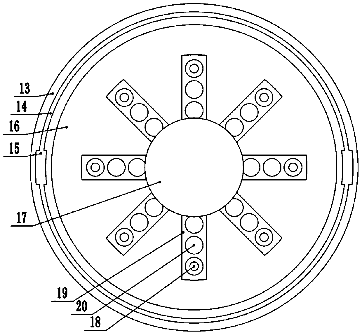 LED lamp with adjustable irradiation range