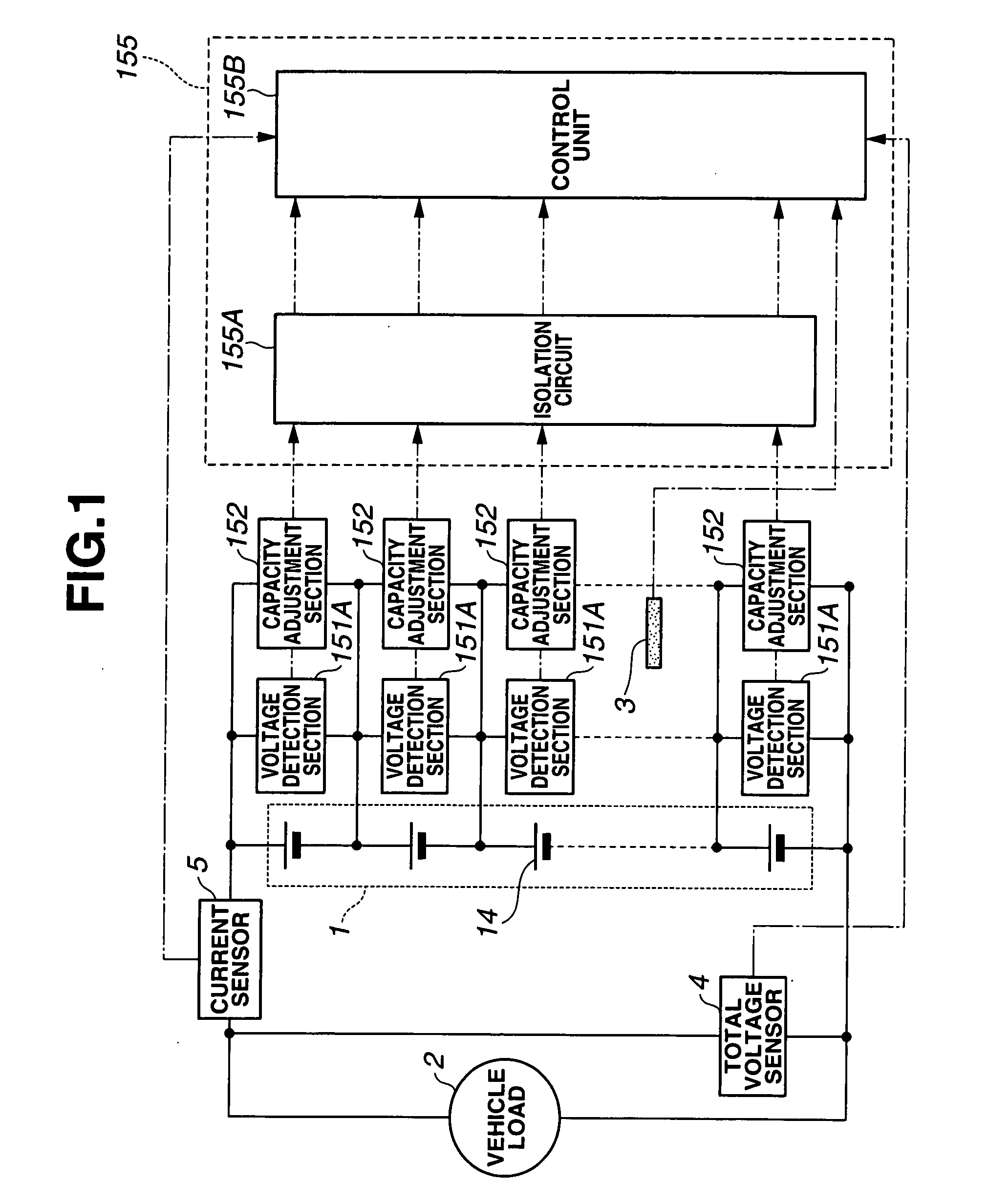 Capacity adjustment apparatus and method of secondary battery