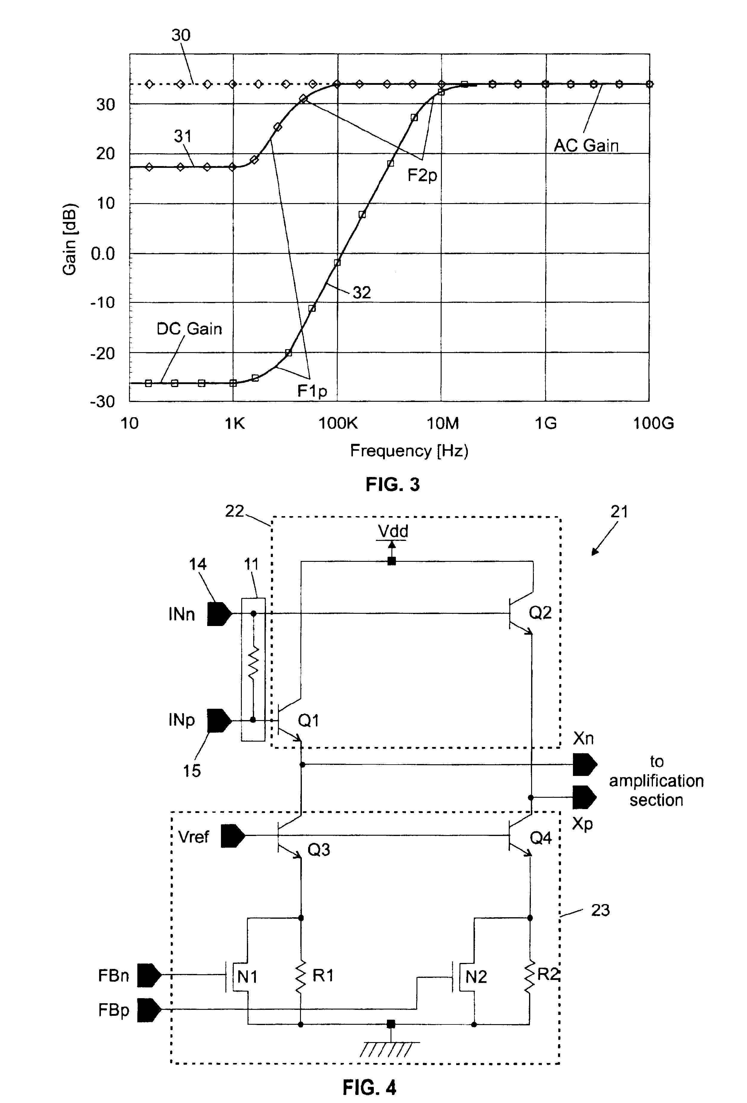 Differential amplifier with DC offset cancellation