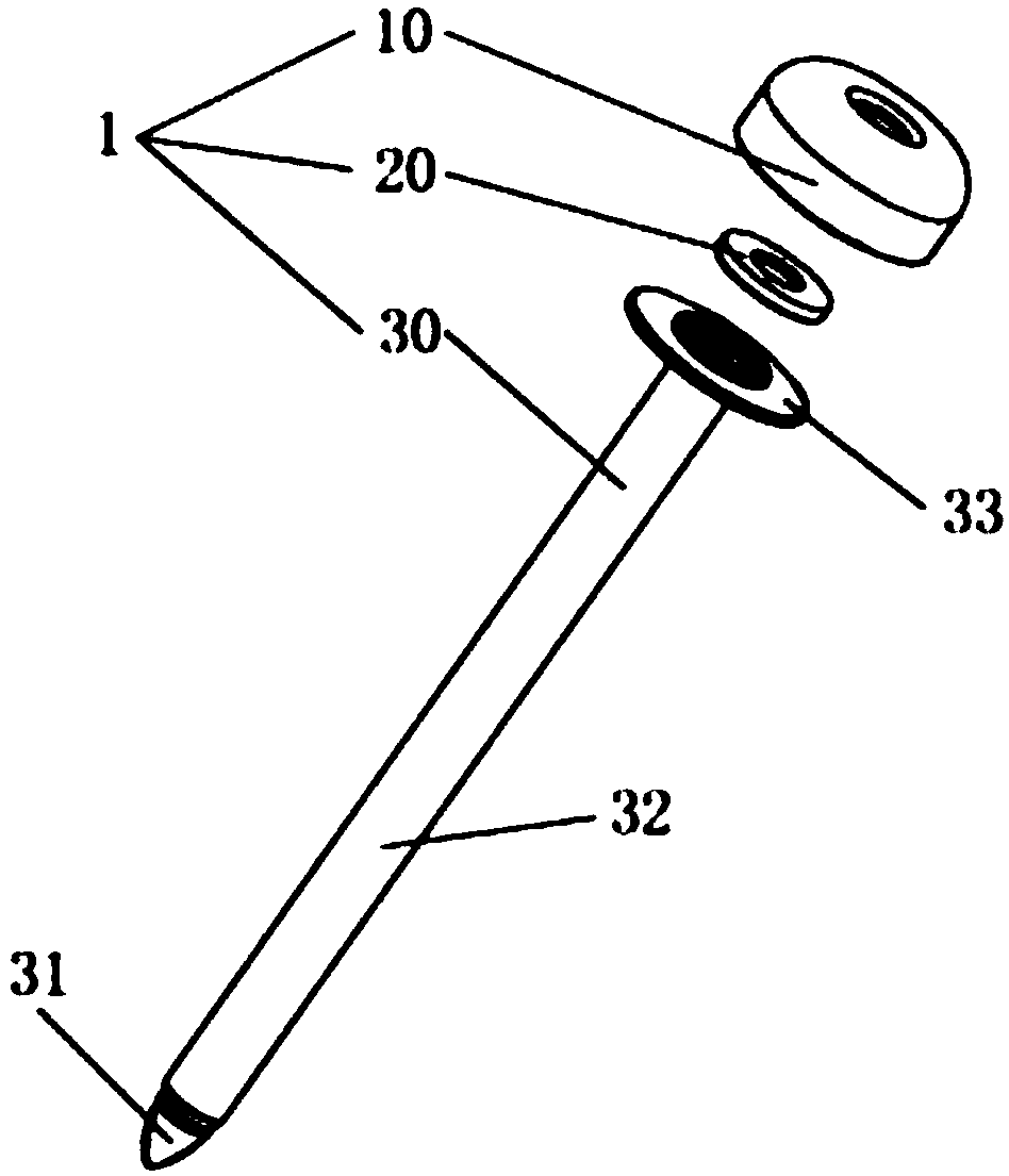 Puncture needle head with edge sides and visual puncture needle