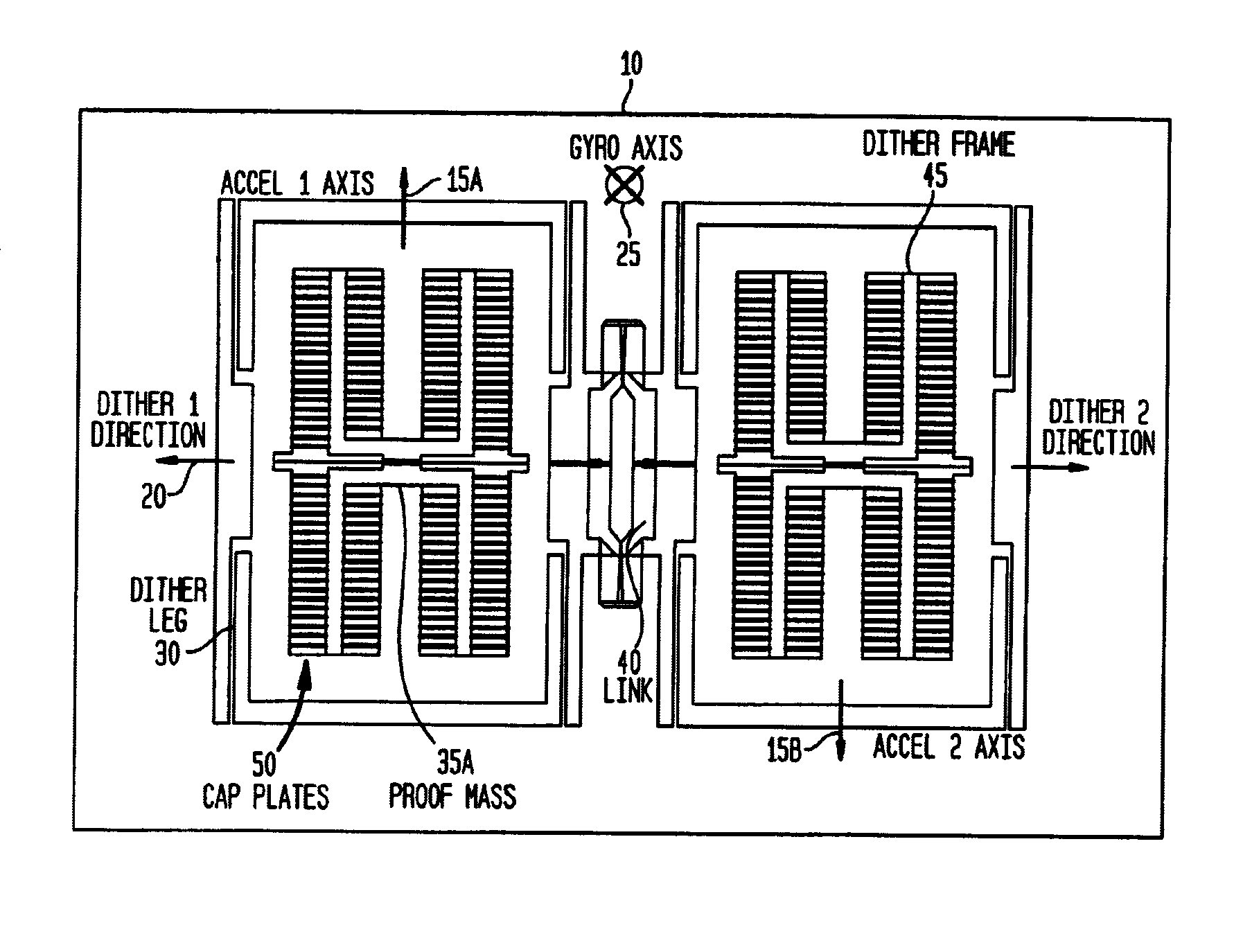 Closed loop analog gyro rate sensor