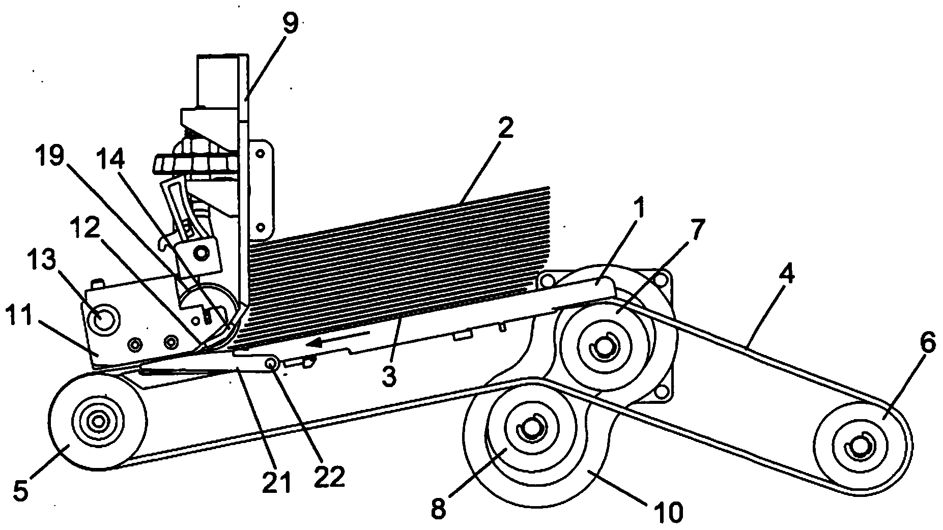 Device and method for separating value documents, and value document processing system