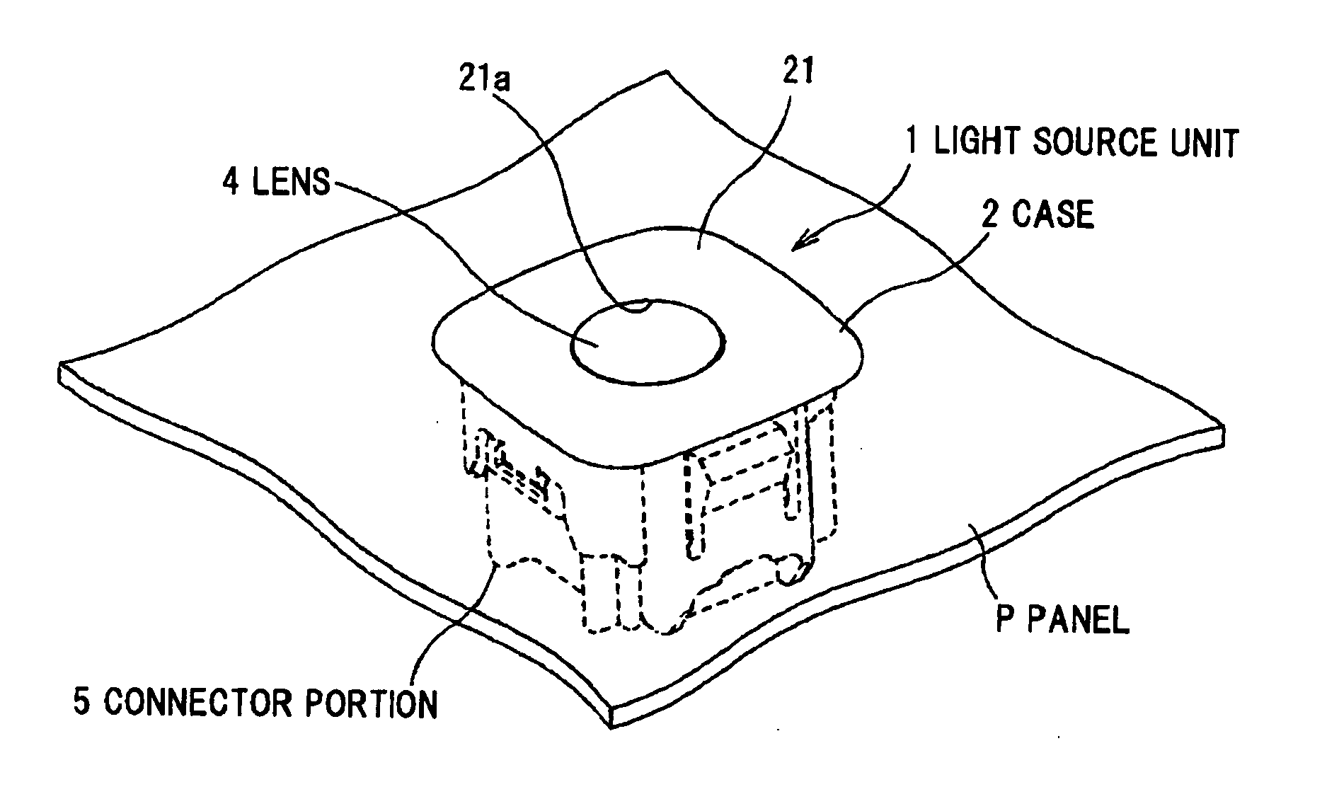 Vehicle interior light source unit