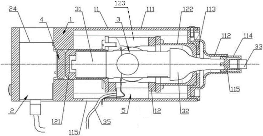 Ultrasonic roll finishing device adaptable to complex surfaces