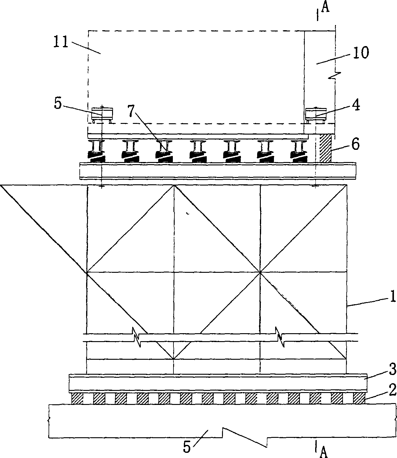 Mobile bracket, formwork integral system and method for constructing continuous beam