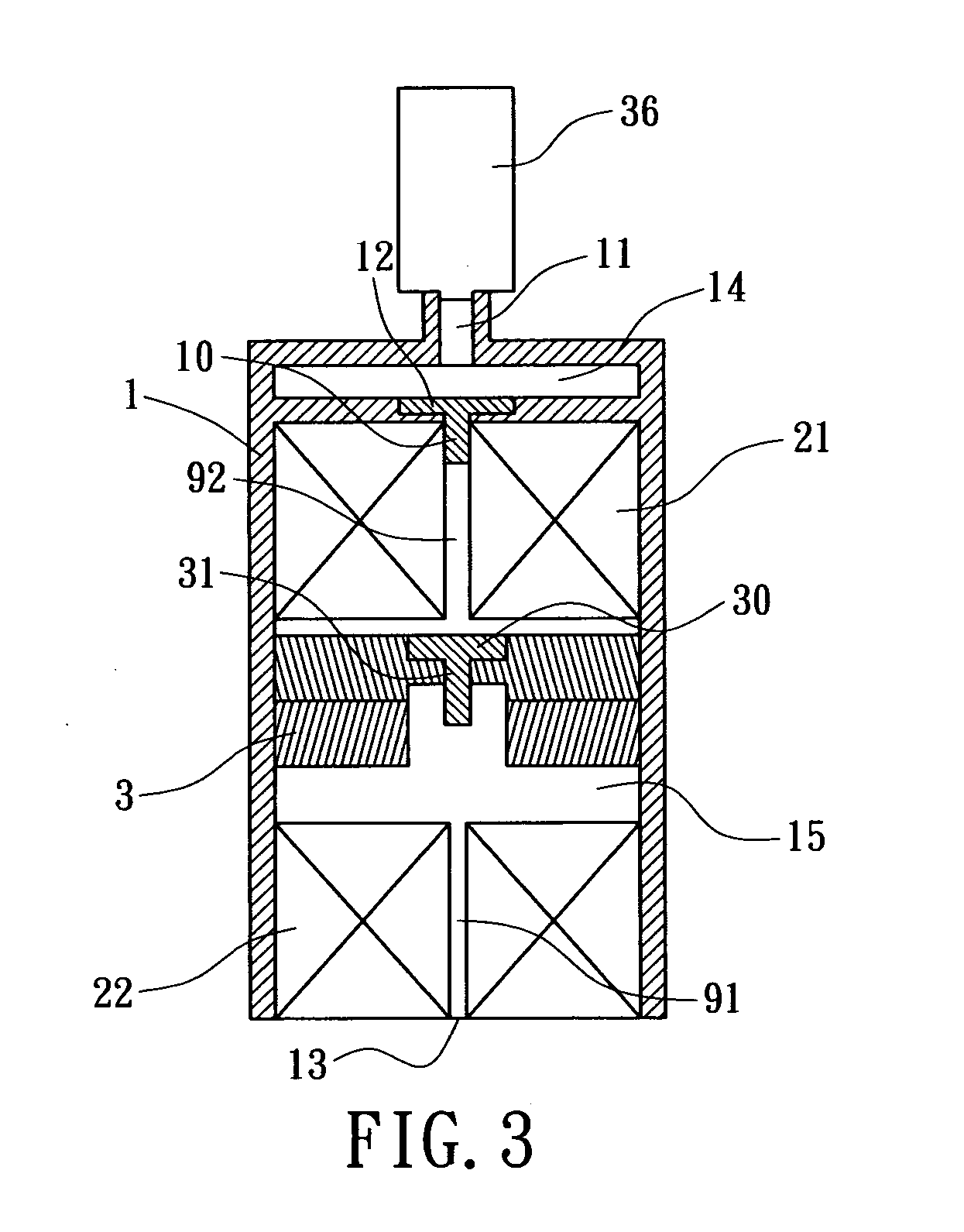 Linear oscillating pressurizing device