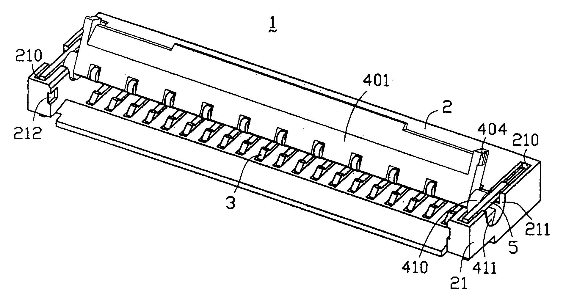 Flexible board electrical connector