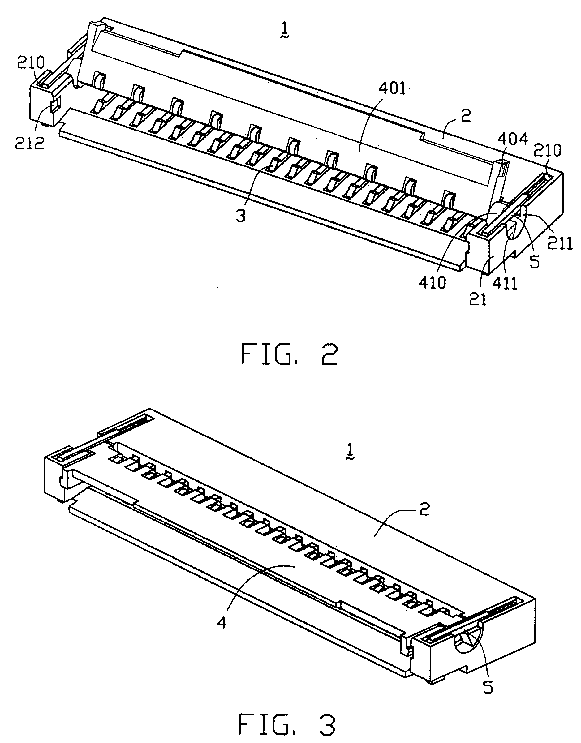 Flexible board electrical connector