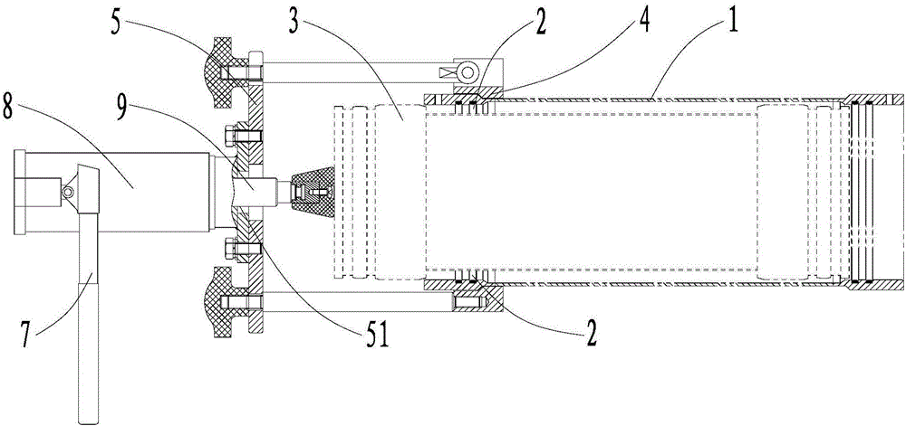 Installation mechanism used for installing inner sleeve in tubular heat exchanger