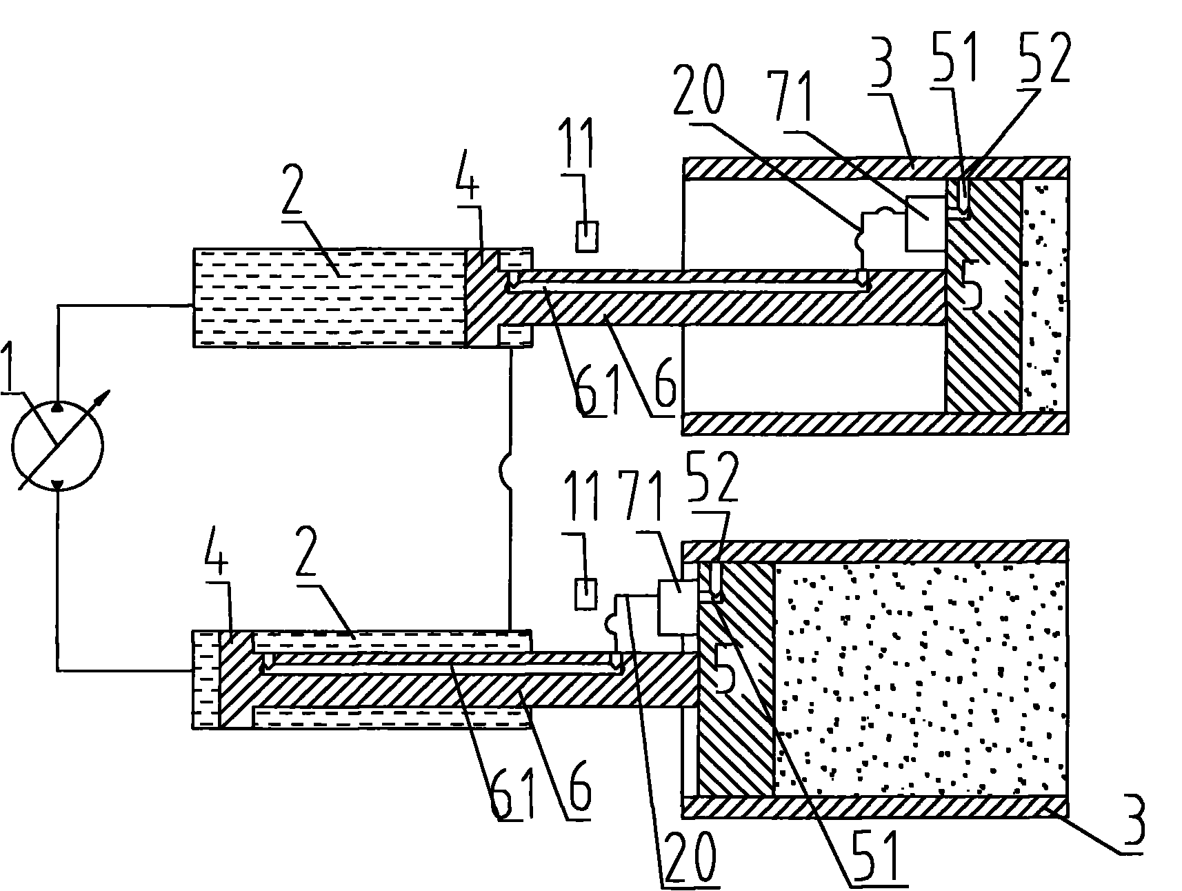 Piston lubricating system for concrete cylinder