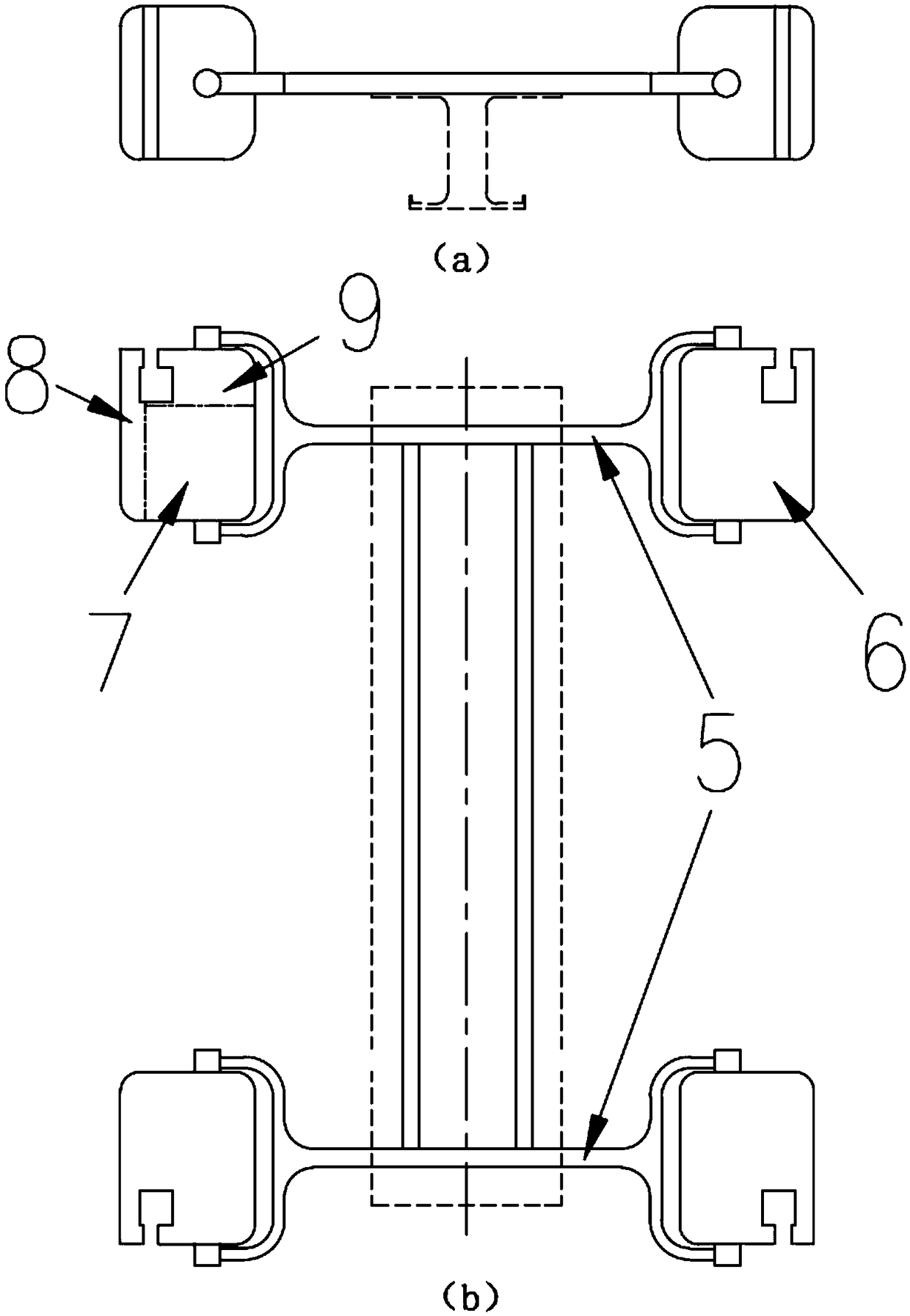 Lifting device for suspended intelligent three-dimensional rail transit system