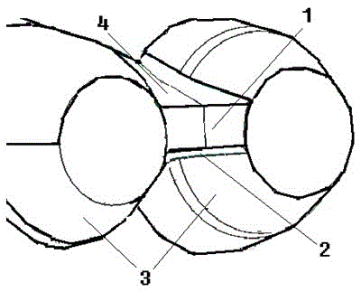 A rear body rectification structure of a twin-engine aircraft