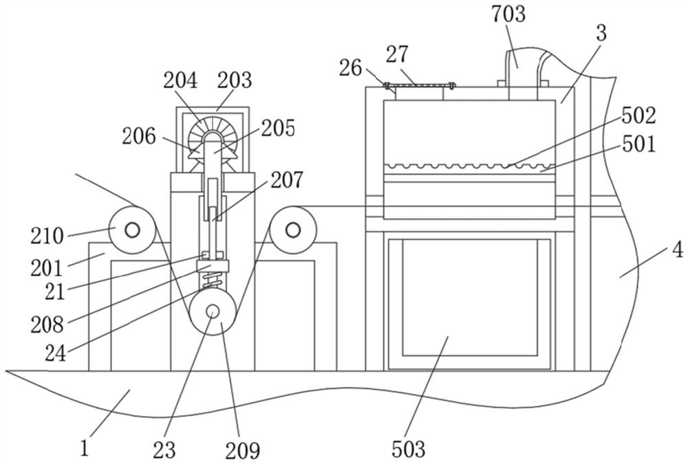 Textile fabric drying and forming system with automatic adjusting function