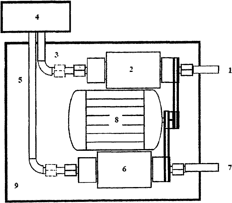 Device for simulating absorption of mainstream smoke by human oral cavity in smoking process