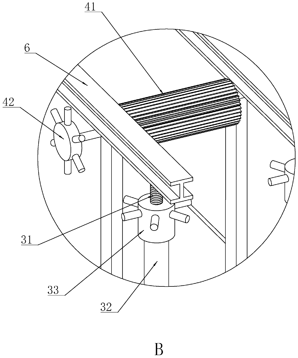 A floor beam installation bracket and its construction method