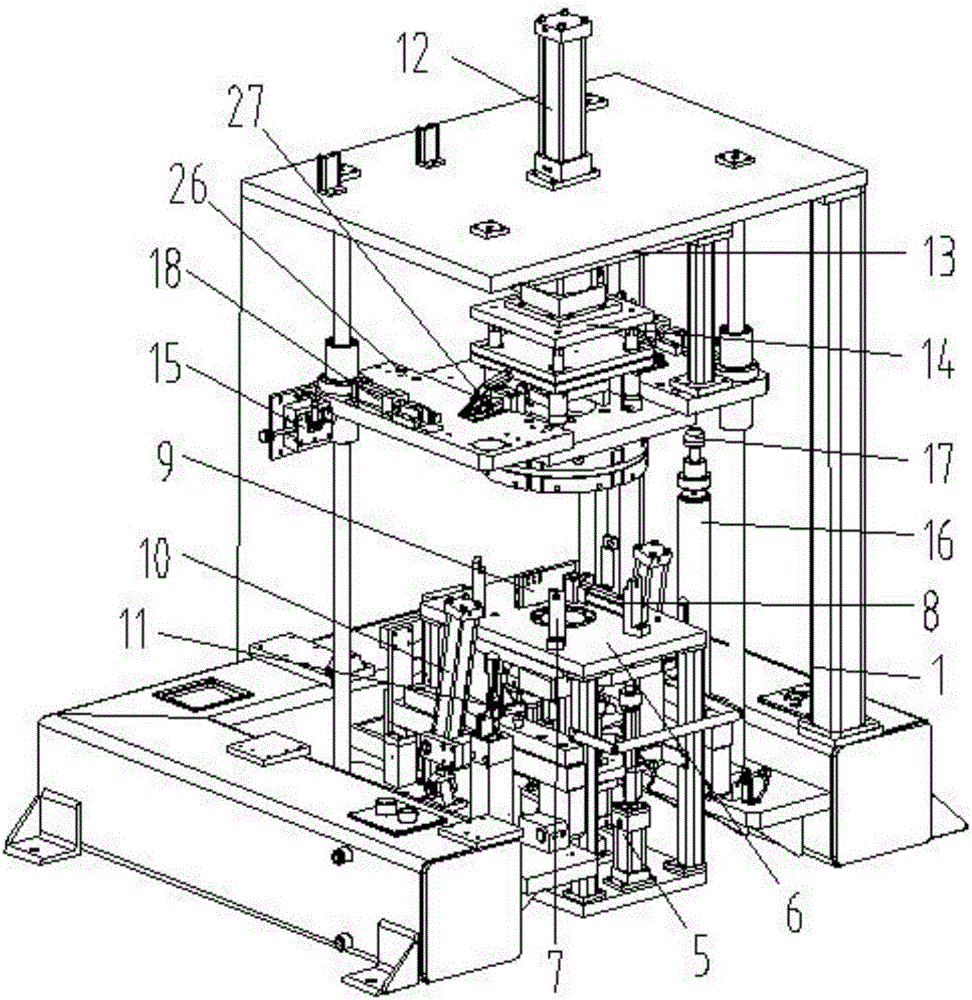 Gear shaft part comprehensive locking assembler