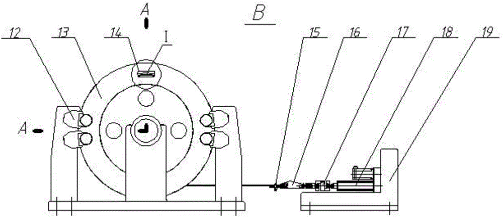 Dynamic radial deformation and dynamic tension monitoring device of deep-well double-broken-line-type multi-layer winding elevator steel wire rope and method thereof