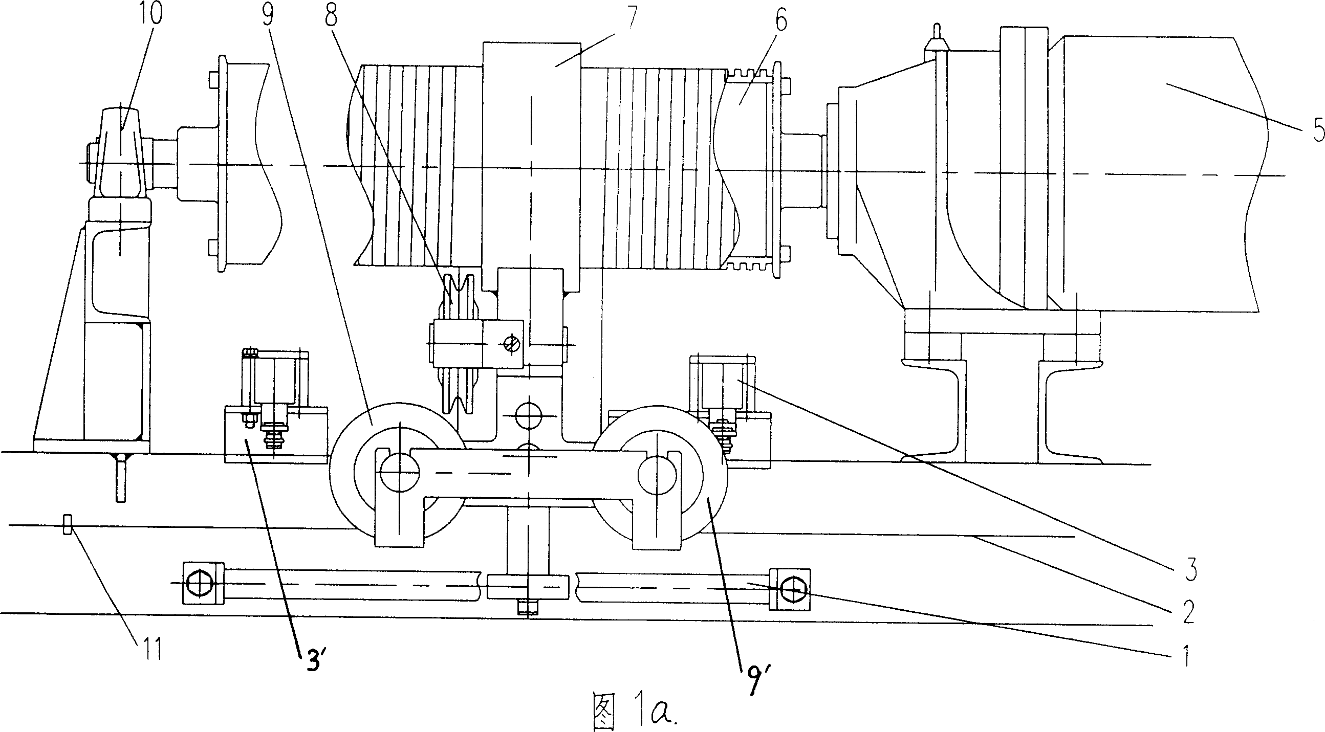 Traction mechanism for opening curtain of stage in opposite directions