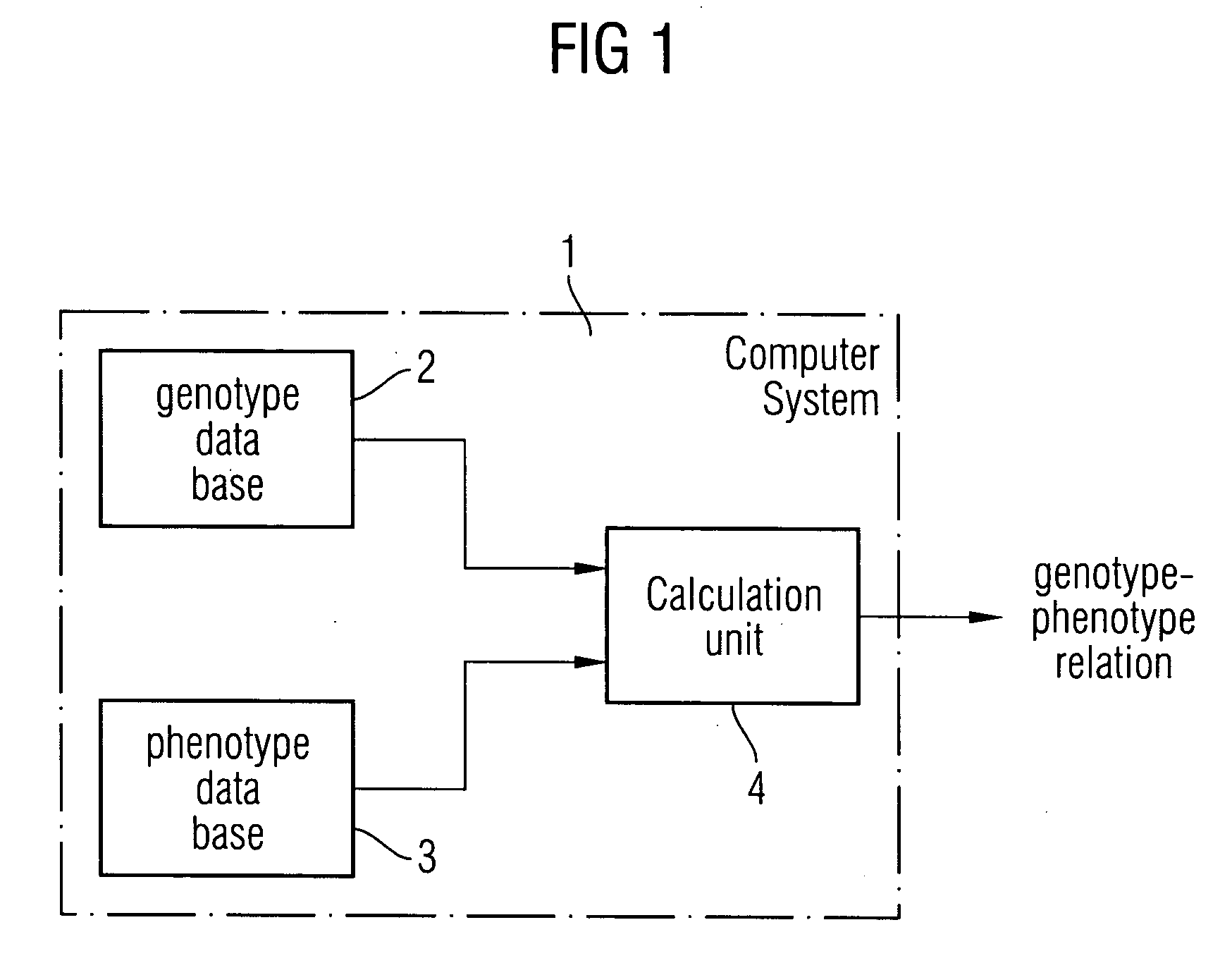 Method and a system for extracting a genotype-phenotype relationship