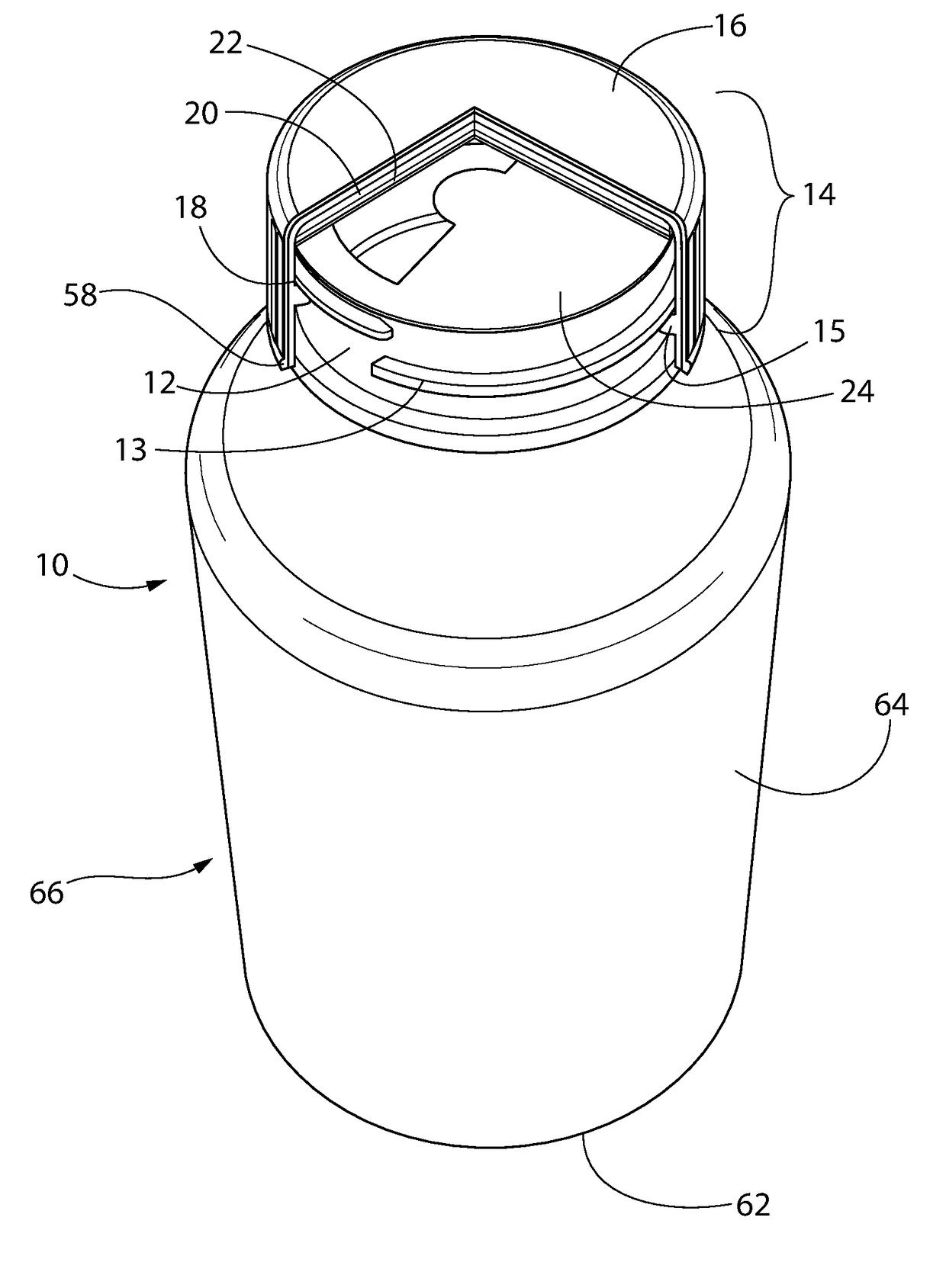 Container orifice reducer with tamper evident seal